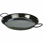 Black Enamel Paella Pan 30cm