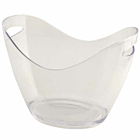 Clear Plastic Champagne Bucket Large