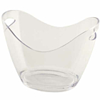 Clear Plastic Champagne/Wine Bucket Small