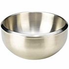 Stainless Steel Double Walled Dual Angle Bowl