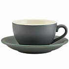 Genware Porcelain Matt Grey Saucer 13.5cm/5.25"