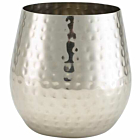 Hammered Stainless Steel Stemless Wine Glass 55cl/19.25oz