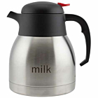 Milk Inscribed St/St Vacuum Push Button Jug