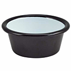 Enamel Ramekin Black 8cm Dia 90ml/3.2oz