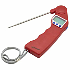 Genware Red Folding Probe Pocket Thermometer