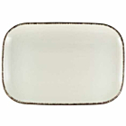 Terra Stoneware Sereno Grey Rectangular Plate 34.5 x 23.5cm