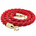 Barrier Rope Red- Brass Plated Ends