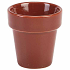 Genware Porcelain Plant Pot 5.5 x 5.8cm /2.1 x 2.25"