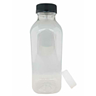 Jenpak Clear Square Juice Bottle 16oz/500ml