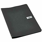 Washable Paper A4 Menu Holder Black