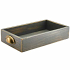 Grey Wash Acacia Wood Display Drawer GN 1/3