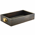 Black Wash Acacia Wood Display Drawer GN 1/3