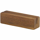 Acacia Wood Sign Holder 9 x 3 x 3cm