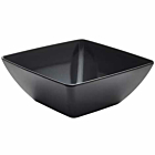 Black Melamine Curved Square Bowl 26.2cm