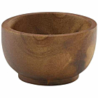 Acacia Wood Dip Pot 6cl/2oz