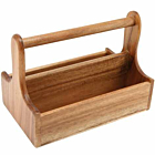 Genware Dark Wood Table Caddy