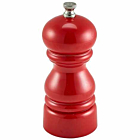 Genware Salt Or Pepper Grinder Red 12.7cm