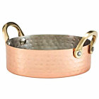 Mini Hammered Copper Plated Casserole Dish 12 x 3.5cm