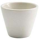 Genware Porcelain Matt White Conical Bowl 6cm/2.25"