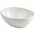 Genware Porcelain Organic Oval Bowl 15.4 x 12.8cm/6 x 5"