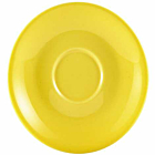 Genware Porcelain Yellow Saucer 12cm