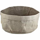 Grey Washable Paper Bag 20 Dia x 14cm (H)