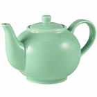 Genware Porcelain Green Teapot 45cl/15.75oz