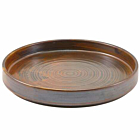 Terra Porcelain Rustic Copper Presentation Plate 20.5cm