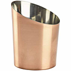 Copper Plated Angled Cone 9.5 x 11.6cm (Dia x H)