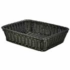 Polywicker Display Basket Black 36.5 x 29 x 9cm