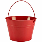 Stainless Steel Serving Bucket 25cm Dia Red