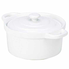 Genware Porcelain Covered Mini Casserole Dish 14cm/5.5"