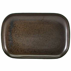 Terra Porcelain Black Rectangular Plate 29 x 19.5cm