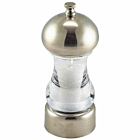 Chrome & Acrylic Salt Or Pepper Grinder 14cm