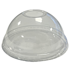 Zeus Packaging Clear Dome Smoothie Cup Lids with Hole