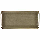 Terra Porcelain Grey Narrow Rectangular Platter 36 x 16.5cm