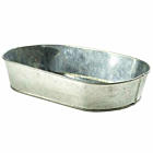 Galvanised Steel Serving Platter 24X15cm