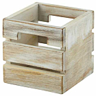 White Acacia Wood Box/Riser 12x12x12cm