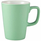 Genware Porcelain Green Latte Mug 34cl/12oz