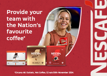 Nescafe banner showcasing Nescafe original, gold and azere