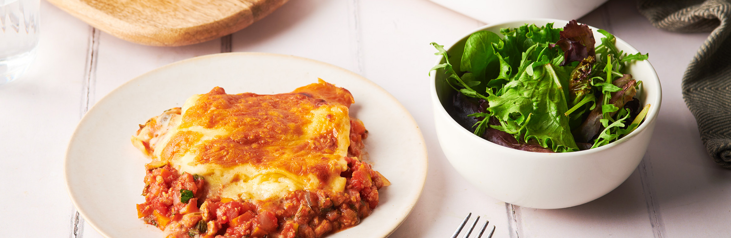 Lasagne with Salad