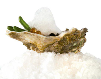 Oysters with lemon air